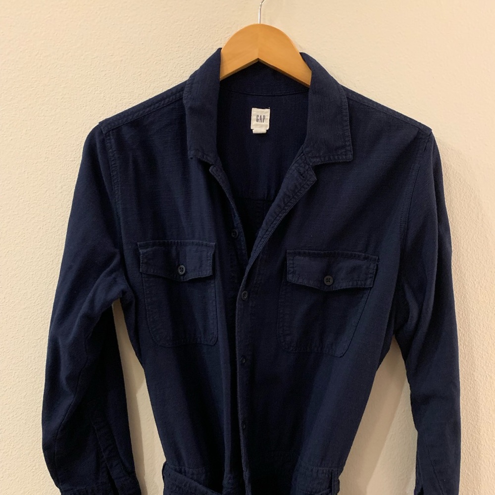 Utility jumpsuit with tie waist